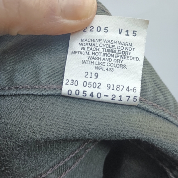 Levis 540 Mens 34x29 Relaxed Fit Straight Leg Stonewash Gray Green Vintage Y2K - Picture 10 of 15